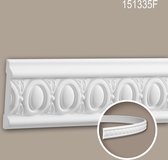 Cimaise 151335F Profhome Moulure décorative flexible style Néo-Classicisme blanc 2 m
