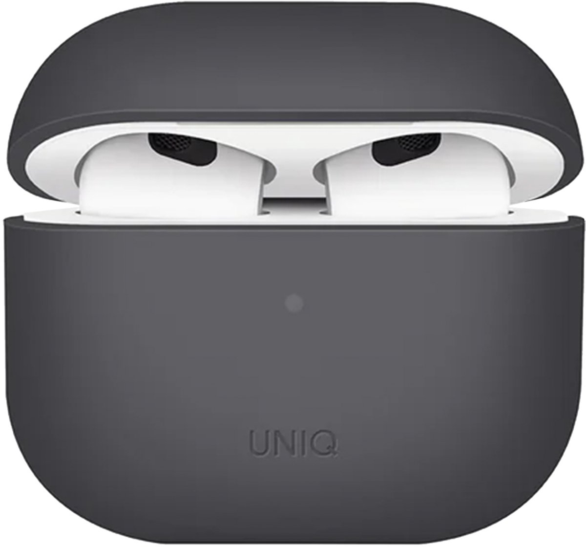 Uniq Lino Hybrid Liquid Silicone Case voor de Apple AirPods 3 (2021) - Ash Grey