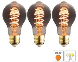 Lybardo - E27 LED Lamp - 3-pack - 3 staps Dimbaar - 5.5W - 1800K Extra Warmwit Licht