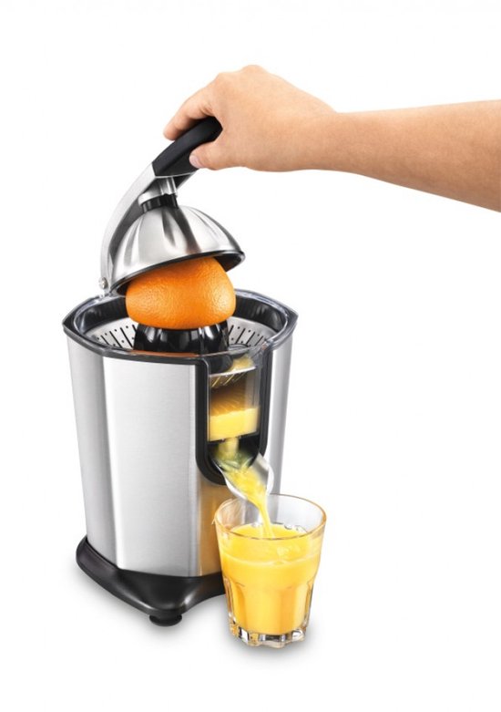 Solis Citrus Juicer 8453 Citruspers - Sinaasappelpers Elektrisch - Citroenpers Electrisch - 160 Watt - RVS Zilver