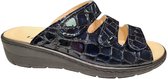 Longo Blauwe Dames Slippers Lak - Blauw - 38