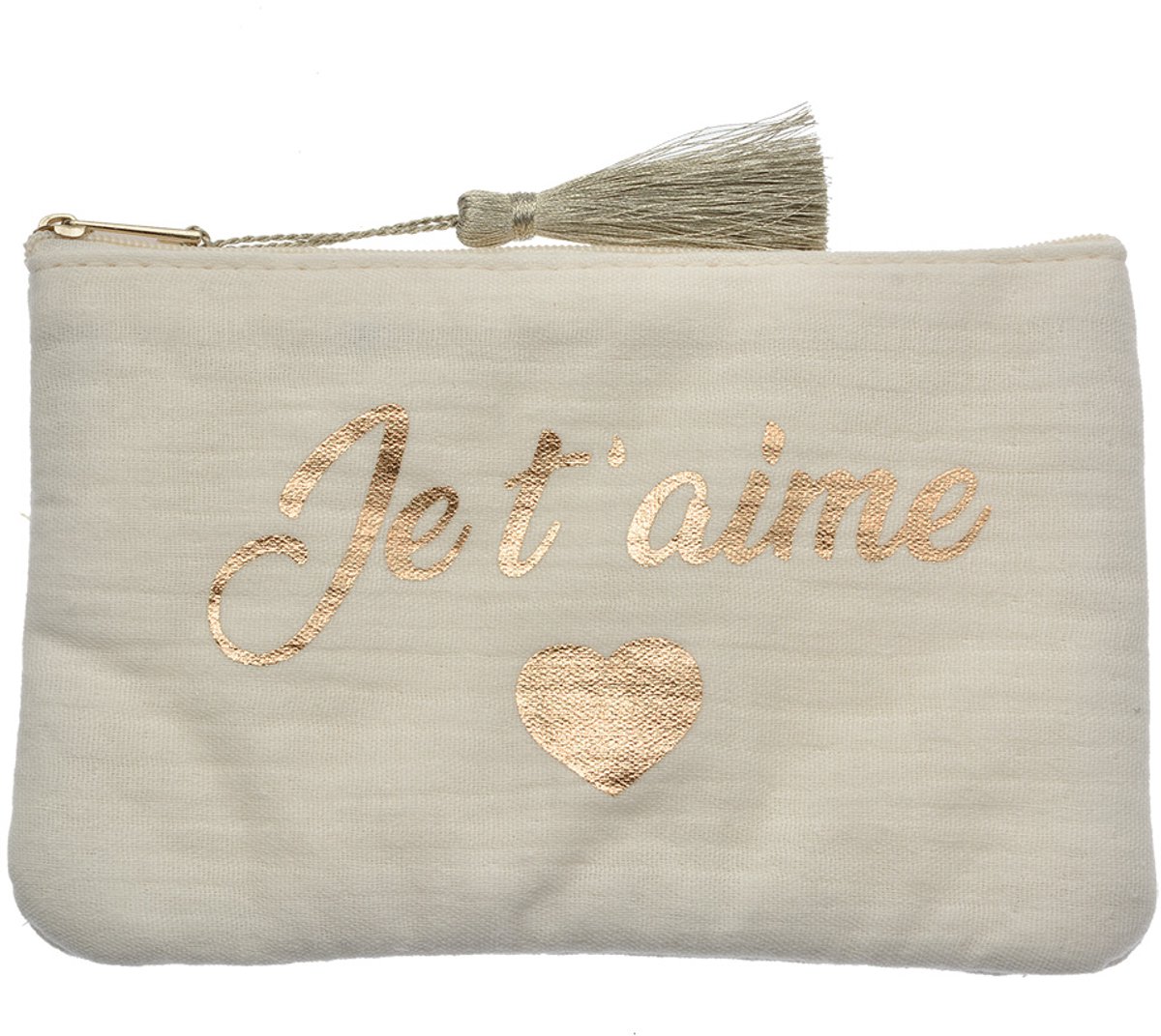 Clayre & Eef Toilettas Dames 17x11 cm Wit Synthetisch