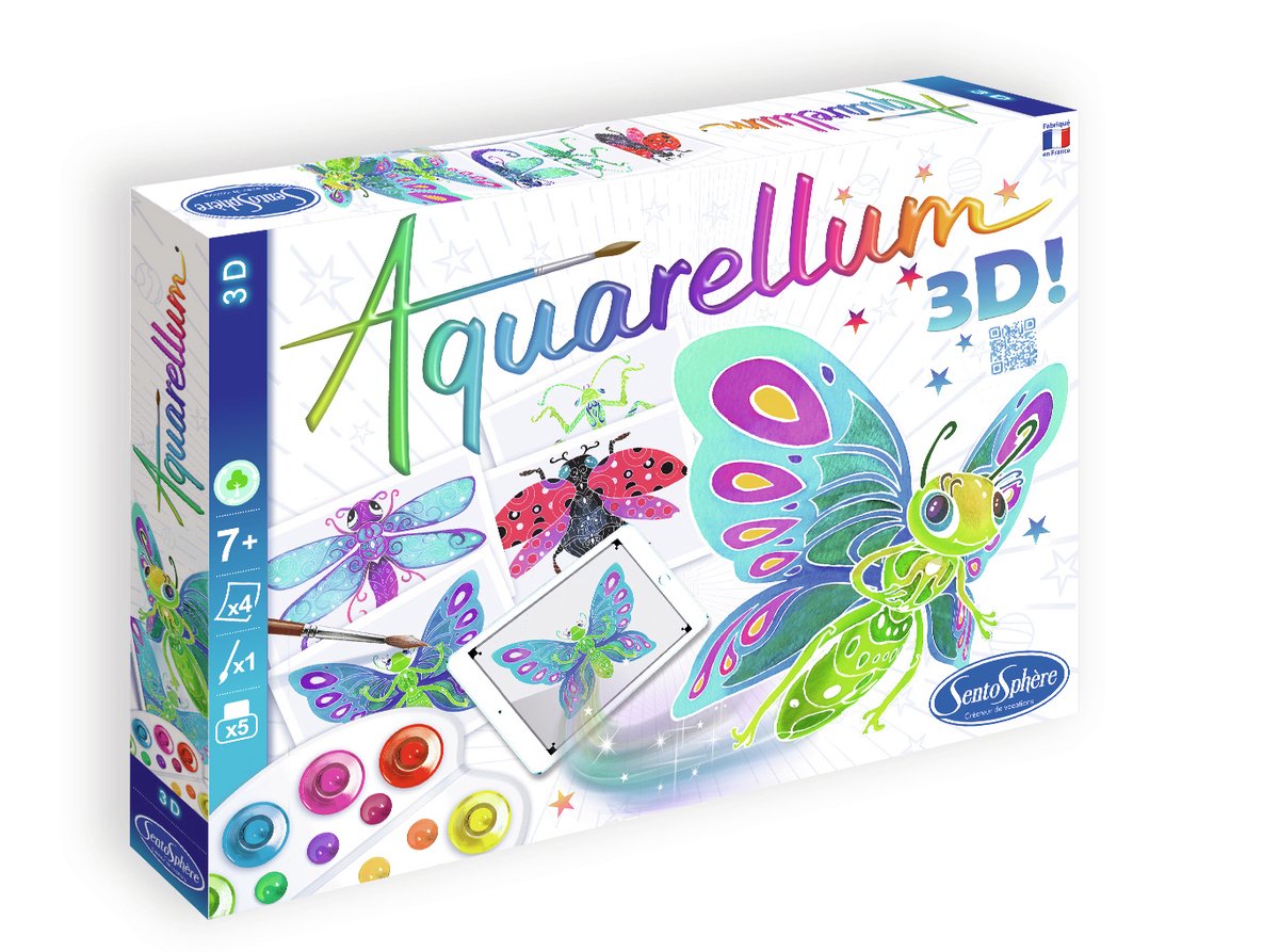 Sentosphère schilderen Aquarellum 3D insecten creatief speelgoed.