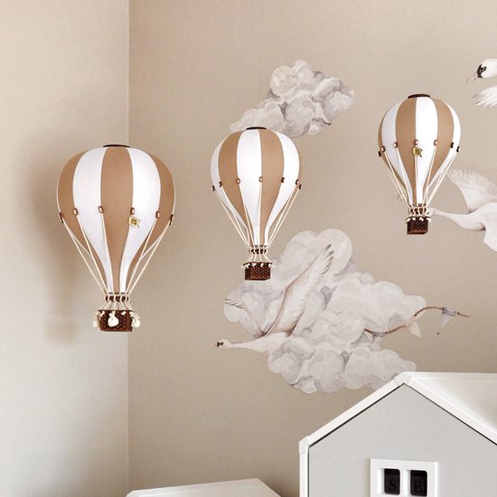 Super Balloon Luchtballon - beige en ecru (Klein) — afbeelding 5