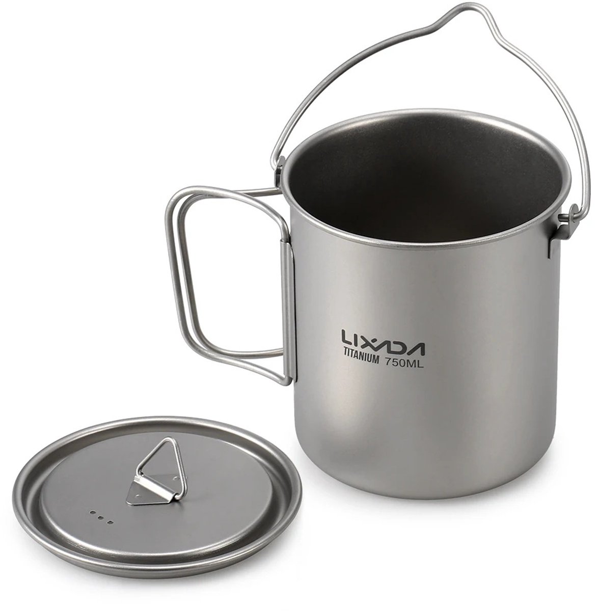 Camping - Mok - Camping Mok - Survival - Tafelgerei - Campingaz - Titanium - Survival Spullen - Picknick - Draagbaar - Bestek - Vork - Lepel