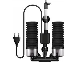 Sponsfilter voor aquarium - Dubbele sponsfilter voor biologische en mechanische filtering