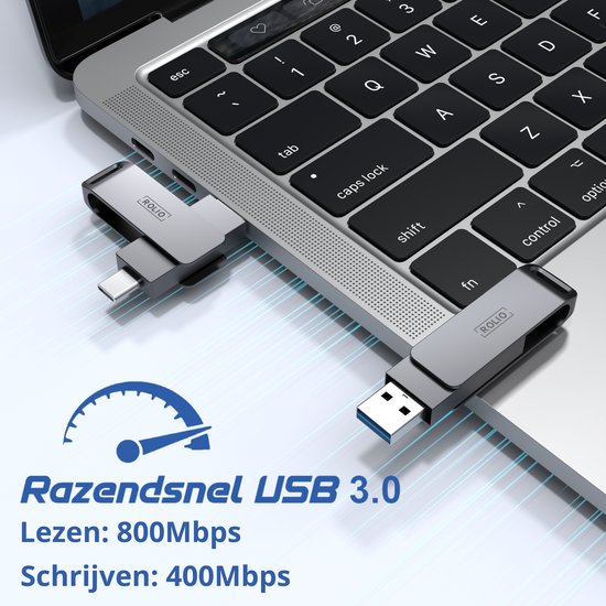 Usb Stick Plug In Rolio USB Stick 64 GB - USB C en USB A - 800Mbps - USB 3.0 - USB-C ...