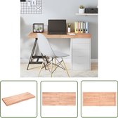 vidaXL Plateau de table - Bois de chêne Massief - 120x50 cm Plateau de table en chêne - Remplacement de plateau de table - Bois de chêne Massief - Table basse - Table à manger - Table basse - Plateau de table Vintage - Plateau de table industriel