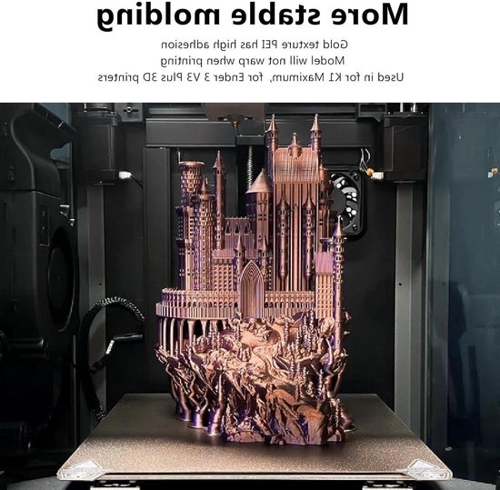 Plaque Construction PEI 310x310mm Double Face Flexible - Impression 3D