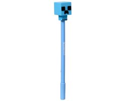 Pen Blauw - Minecraft Allay Lichtblauw Chibi-Top - Uitwisbaar Inkredible - 17.5cm