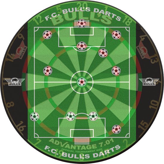 Bull's Game Voetbal Dartbord - Sport - Darten - Uniek van Merkloos — afbeelding 4