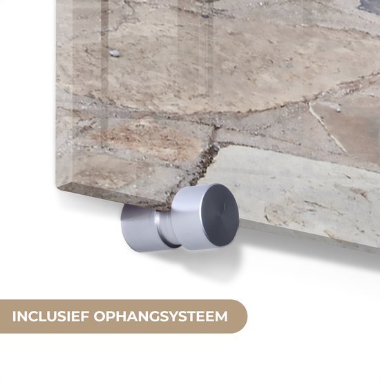 MuchoWow® Peinture sur verre 20x30 cm - Tableau acrylique verre - Perspective - Berg - Paysage - Eau - Photo sur verre - Décoration murale salon - Décoration murale chambre - Tableaux