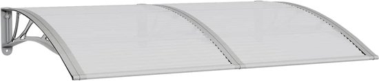 Pultvordach Vordach voor voordeur 75x195x23 cm Overkapping 5mm