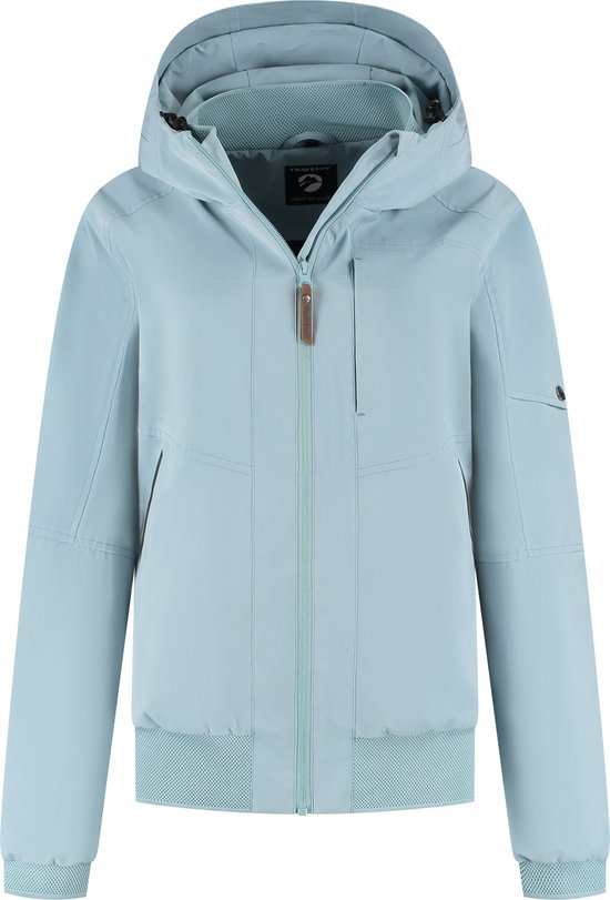Travelin' Katla - Veste femme - Coupe-vent et imperméable - Imperméable - Bleu clair