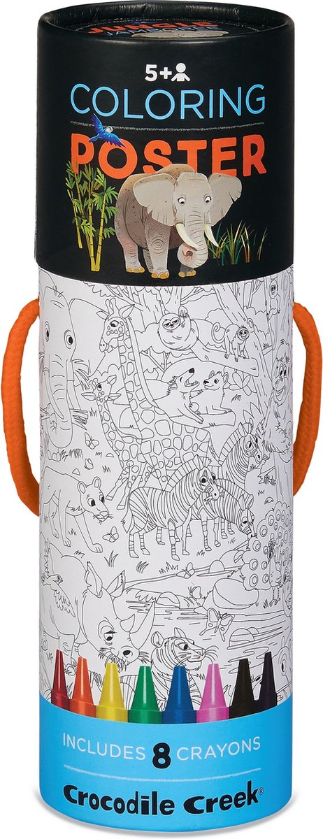 Crocodile Creek Coloring Poster Jungle Jamboree