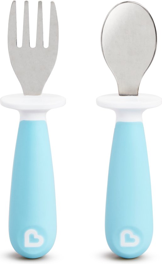 Munchkin Raise Ensemble de fourchettes et cuillères pour tout-petits - Couleurs assorties