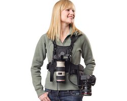Dual Camera Holster Strap multi-transport borstvestsysteem Canon 600D 5D2 Nikon D90 Sony A7S A7S2 Panasonic Olympus DSLR camcorder klimmen bruiloft reizen Zwart 2X - Sevenoak Dual Camera Holster Strap multi-transport borstvestsysteem Canon 600D 5D2 Nikon D90 Sony A7S A7S2 Panasonic Olympus DSLR camcorder klimmen bruiloft reizen Zwart 2X - Sevenoak