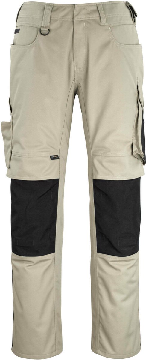Mascot Unique Broek met kniezakken 12179-203 - lichtkhaki/zwart - C48 - 82