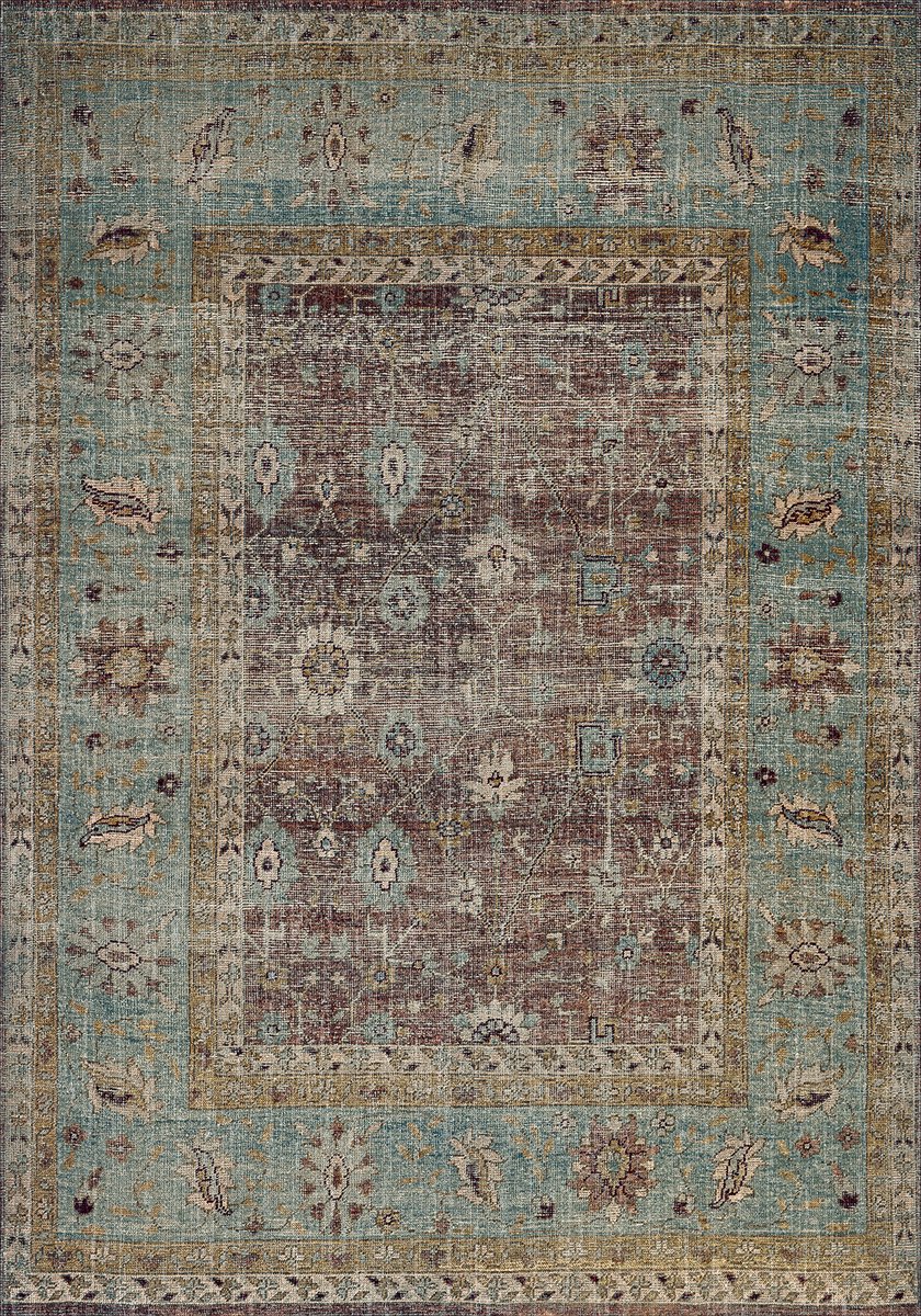 Bamyum Enber Bedrukt Tapijt Chenilleprint Machine Made 120 x 180 cm, Vintage Tapijt Slaapkamer, Antibacterieel Antislip Ondervloer Keukentapijt