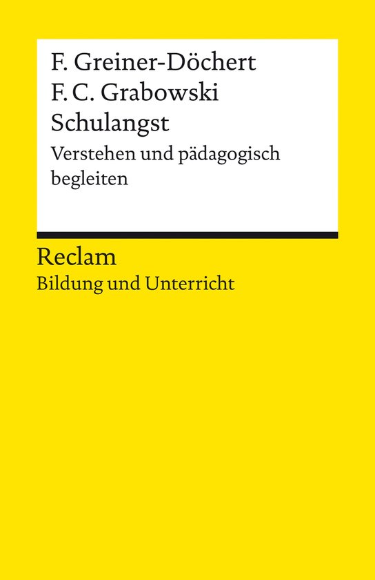 Reclams Universal-Bibliothek - Schulangst - cover