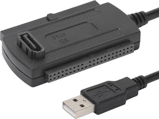 Câble Adaptateur USB 2.0 Vers SATA PATA IDE 2.5" 3.5" - 480 Mbps, Plug And Play, Compatible Windows & Mac