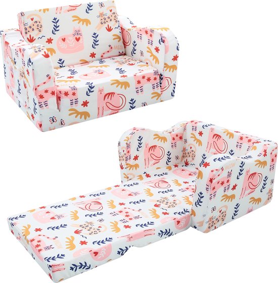 Modulaire Kinderbank 9-Delige Speelbank van Schuimrubber Bouwstenen met Comfortabele Suède Modulaire Bank voor Kinderen (Grijs) - Costway