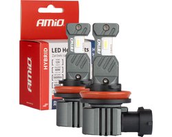 AMiO LED H8/H9/H11 Koplampen/Mistlampen Hybrid series Wit 6000K - 5600LM Canbus 60W
