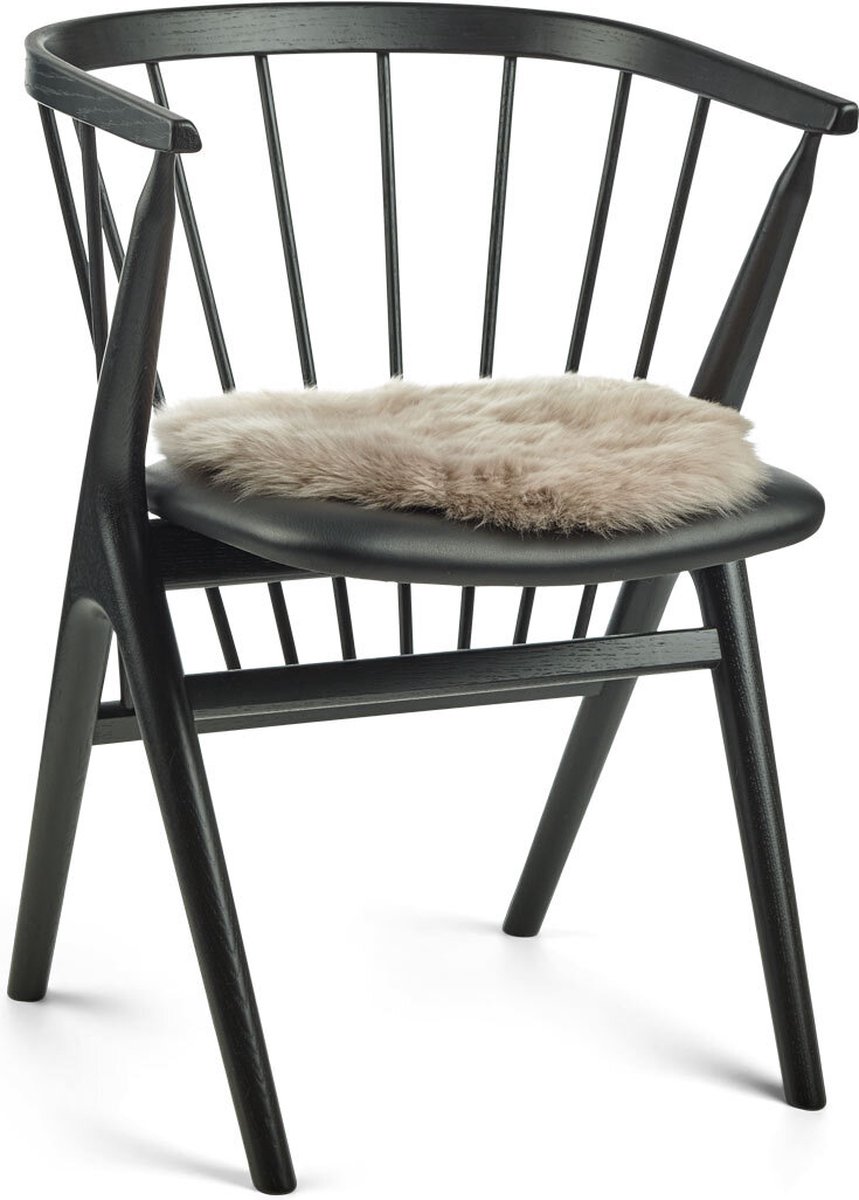 Sheepskin House - Langharige Schapenvacht Stoel Cover - D38 cm