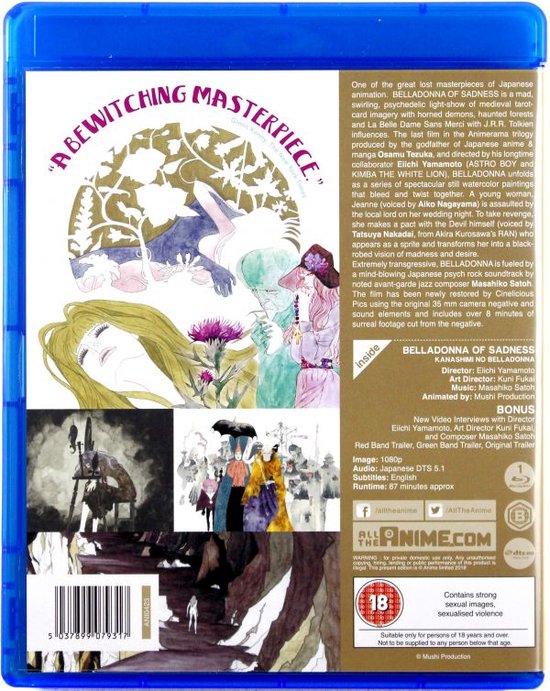 Belladonna Of Sadness (Blu-ray), Masakane Yonekura Dvd's bol