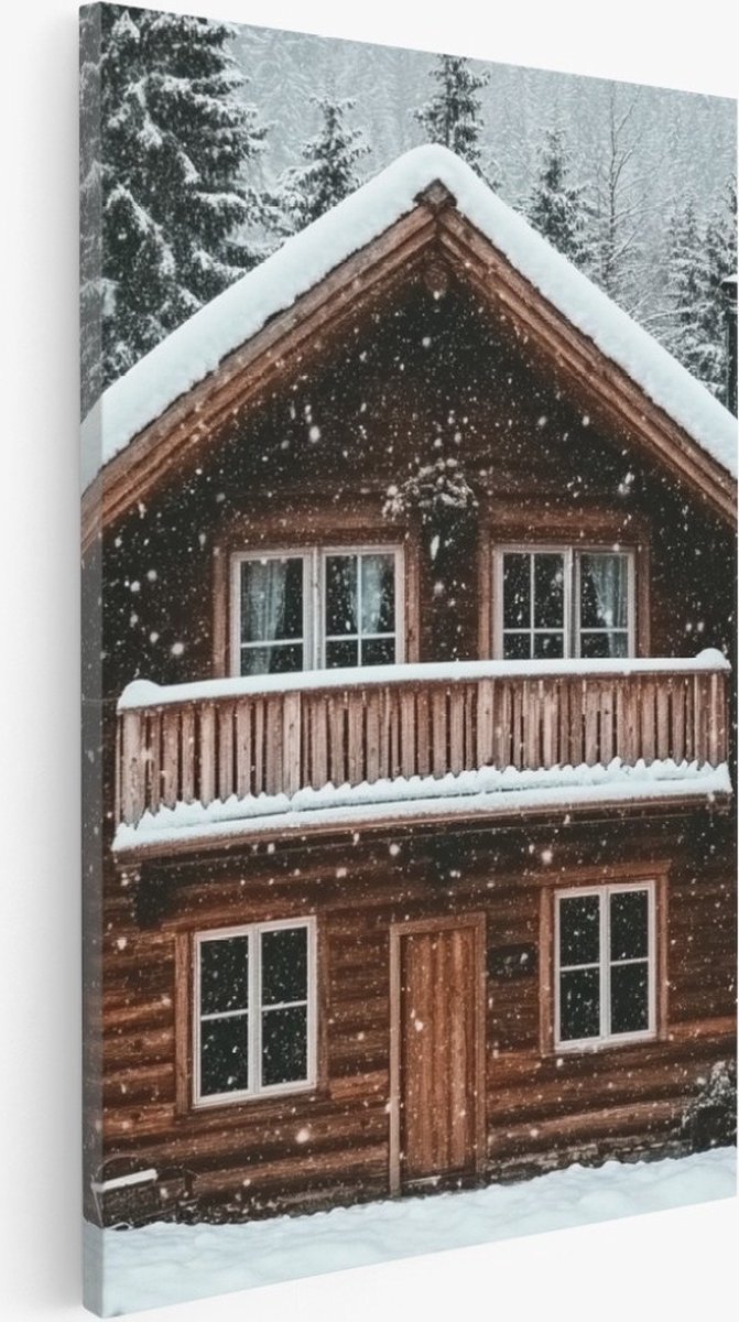 Saammp Canvas Schilderij - Natuur - Pad - Bos - landschap - 20x30 - Foto op canvas - Wanddecoratie - Muurdecoratie Woonkamer - Slaapkamer decoratie - Canvas Print Multicolor