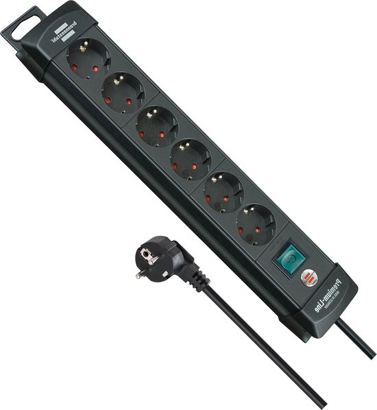 Infitronic - INSV1005USB – 19 inch 1HE 6-Way Power Strip Power Distributor with 2 x USB Charging/Switch with (Power Twist Output Infitronic - INSV1005USB – 19 inch 1HE 6-Way Power Strip Power Distributor with 2 x USB Charging/Switch with (Power Twist Output