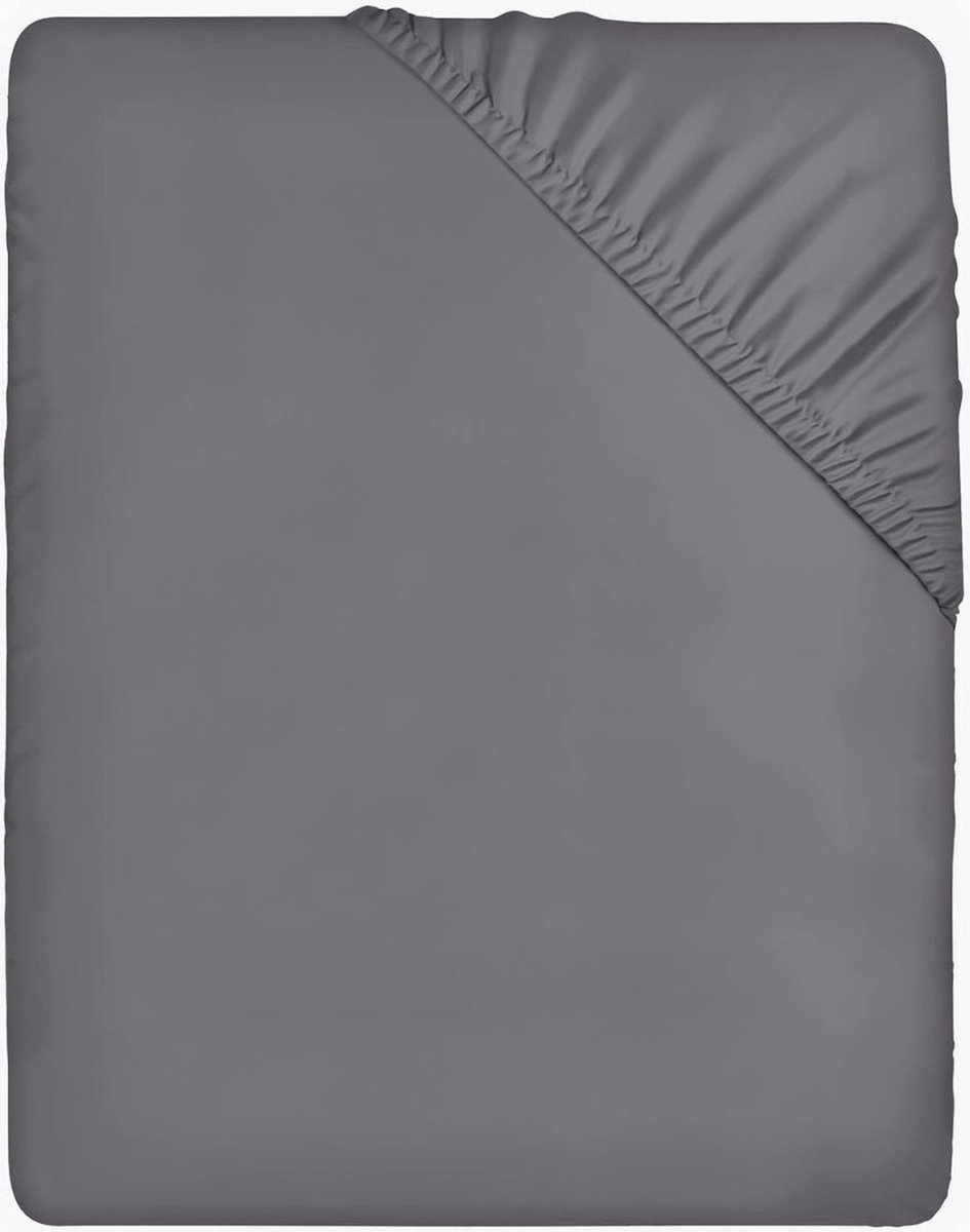 VELTRR® Matrasovertrek 160x200 - Dekbedovertrek - Hoeslaken - Matrasbeschermer - Extra Zacht - Grijs