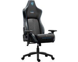 Luxe Premium Gamestoel HICON - Lumbar Support - Gaming Chair - Gaming Stoel – Pulse Havoc – Ergonomische Gaming Chair met Comfort - Zwart - Blauw