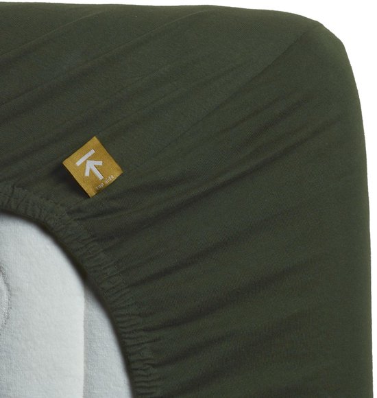 Beddinghouse Jersey - Hoeslaken - Lits jumeaux - 180x200/220c m - Vert foncé