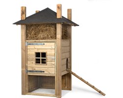 Wood Selections Konijnenhok Hooiberg Klaas - Konijnenhok voor buiten - Konijnenren - Konijnenkooi - Nachthok konijn - Konijnenhuis - Dierenverblijf - Konijnen