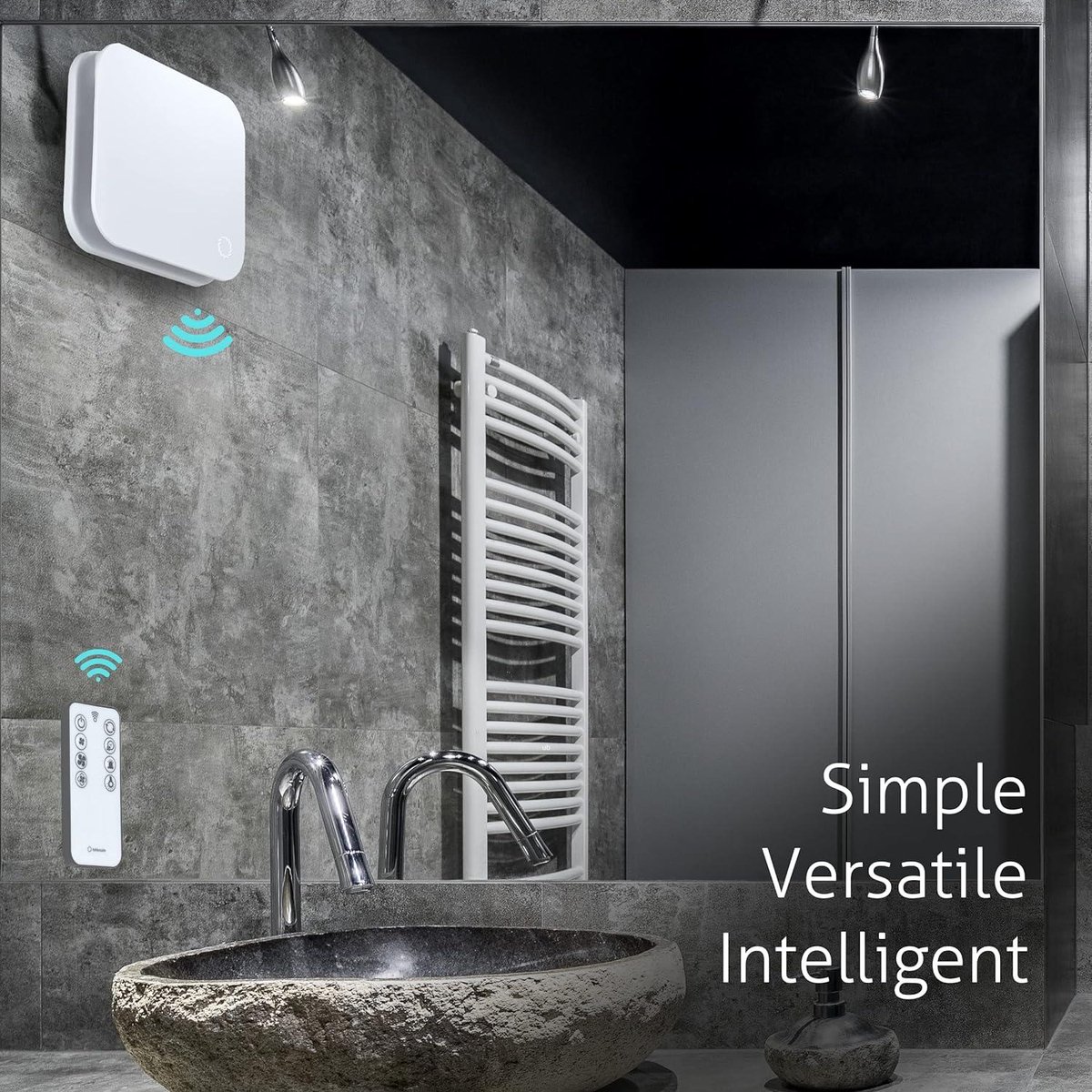 Badkamer ventilator iFAN met afstandsbediening 100-125 mm - Stil & Efficiënt Badkamer ventilator iFAN met afstandsbediening 100-125 mm - Stil & Efficiënt