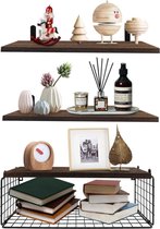Panthem Hexagon Wandrek, metaal, 5-delig set, goud decoratief hangrek, loft wandrekken, wandrek voor wanddecoratie in woonkamer, slaapkamer, badkamer, café en hotel