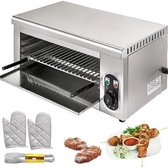 Bol.com Oven - Elektrische Oven - Roestvrij Staal - Grill - Pizza Oven - Kip - Keuken - 2kw - 60.9 x 30.4 x 26.6 aanbieding