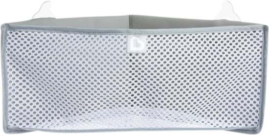 Munchkin High 'n Dry Opbergnet voor Badspeelgoed - Badorganizer - Makkelijk Badspeelgoed Opbergen! - Sterke Zuignap - Exclusief Speelgoed - Grijs