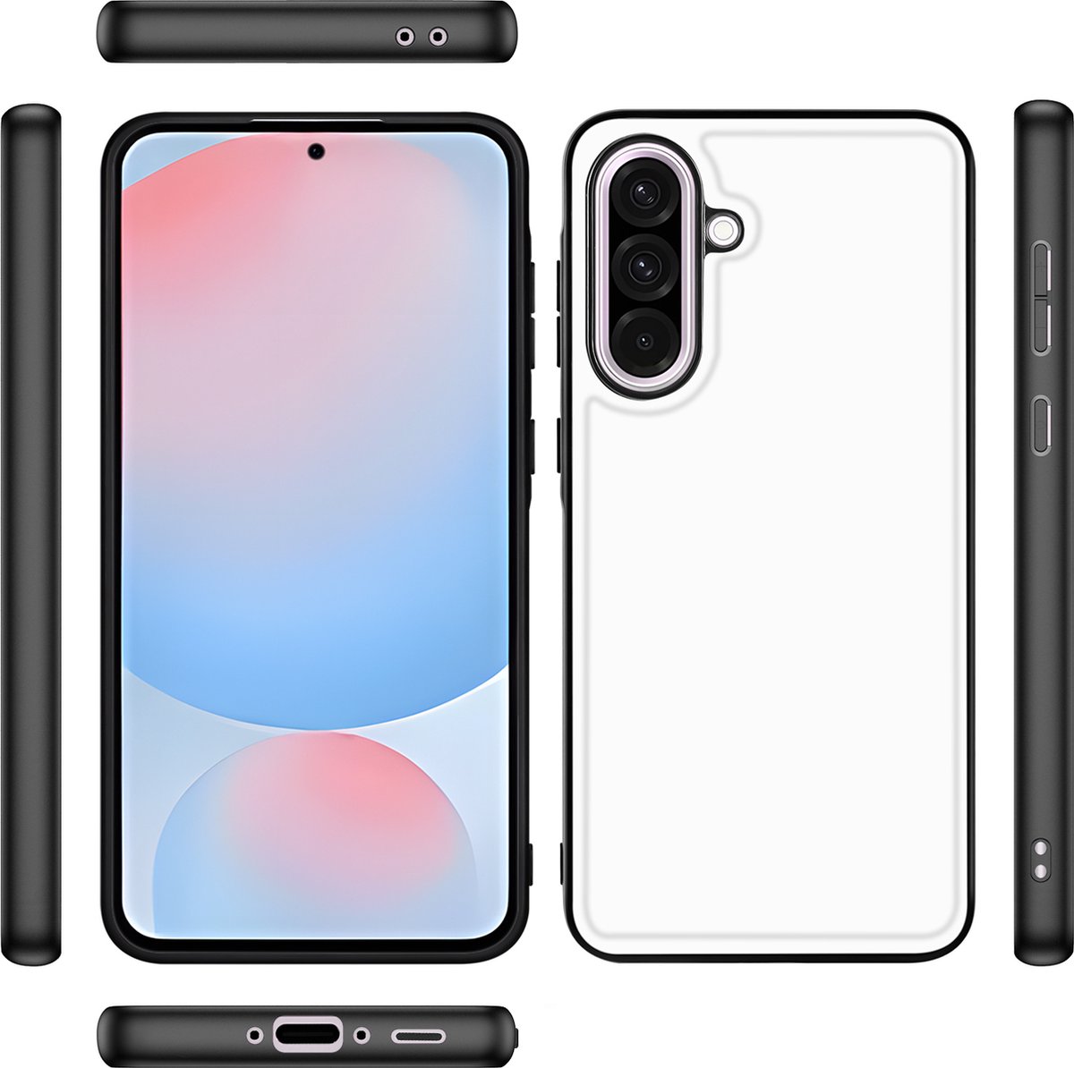 Samsung Galaxy A56 Back Cover Wit Zwart