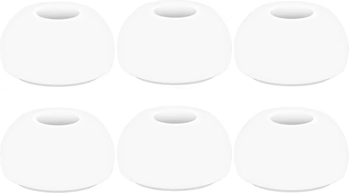 Ibley ComfortFit Siliconen oortips voor Samsung Galaxy Buds 3 Pro wit - Siliconen Earplug - S/M/L formaat - 3 paar - 3 maten - Galaxy Buds 3 Pro oortips