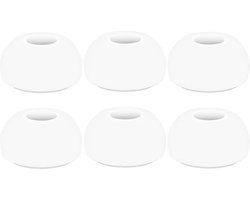 Ibley ComfortFit Siliconen oortips voor Samsung Galaxy Buds 3 Pro wit - Siliconen Earplug - S/M/L formaat - 3 paar - 3 maten - Galaxy Buds 3 Pro oortips