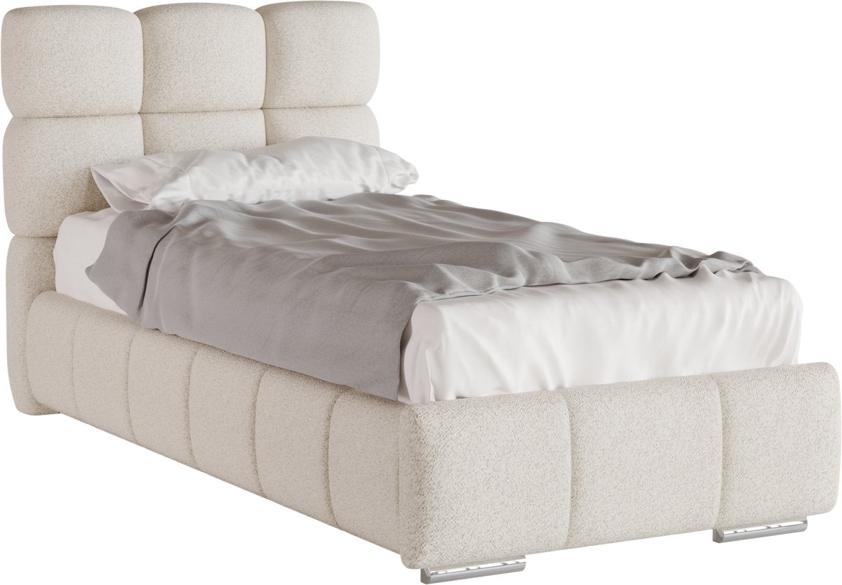 Tweepersoonsbed Bliss / Eenpersoonsbed 90 x 200 cm met opbergruimte, lattenbodem en 7zonen Multipocketmatratze CIRA (24cm)