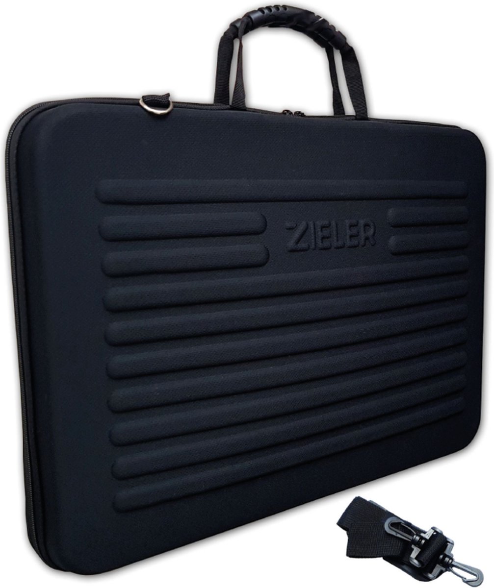 Zieler A3 Carrycase - Draagbare Tekenmap - Met Schouderband - Extra Vakken voor Tekenspullen