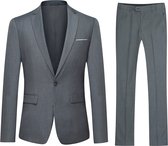 Allthemen Costume 2 pièces pour homme – Veste décontractée moderne pour affaires – 3XL