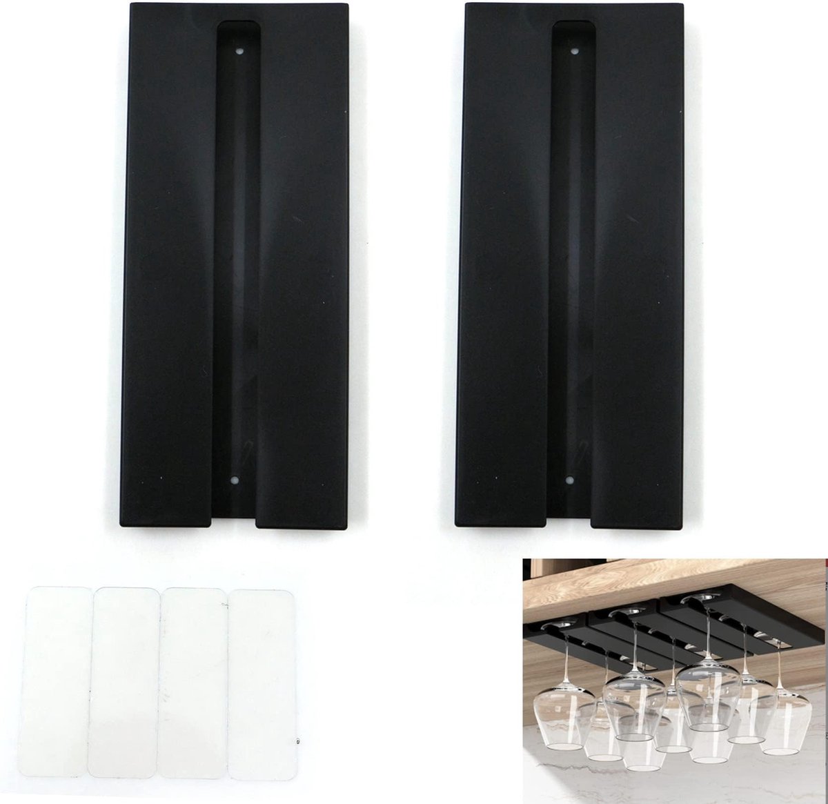 Selbro ® Stijlvolle Hangende Glazenhouder voor Efficiënte Opslag van Wijnglazen in Keuken en Bar