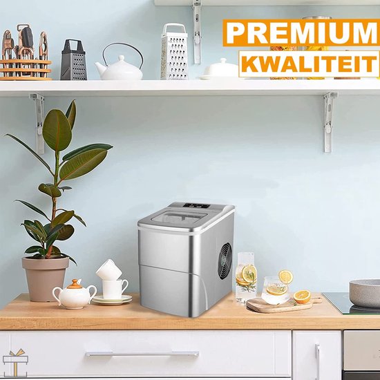 IJsblokjesmachine - PRO 2L - 2 Maten - 12KG/24u - 9 Blokjes in 6 Minuten van Merkloos — afbeelding 2