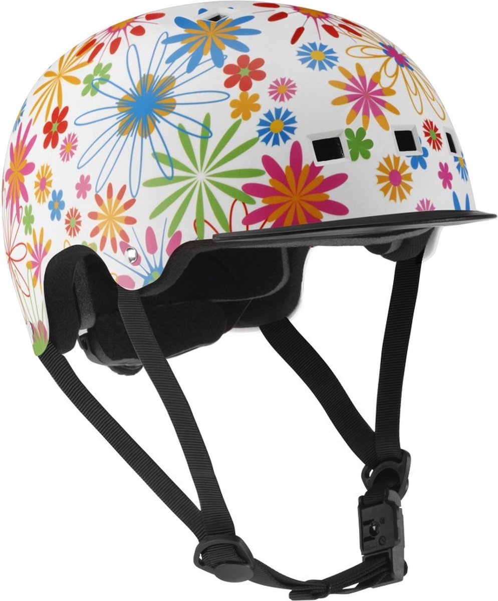 PLY Pop Plus Skatehelm Multi Flower 55-58cm Multicolor