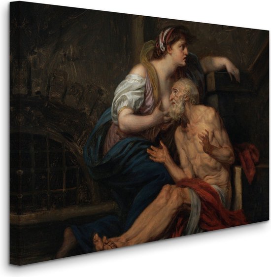 Roman Charity Cimon And Pero Jean-Baptiste Greuze - Cimon and Pero; Roman Charity (1767) - 2:3 | bol