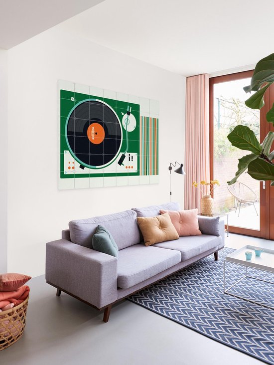 IXXI Record Player - Décoration murale - Vintage - 140 x 100 cm